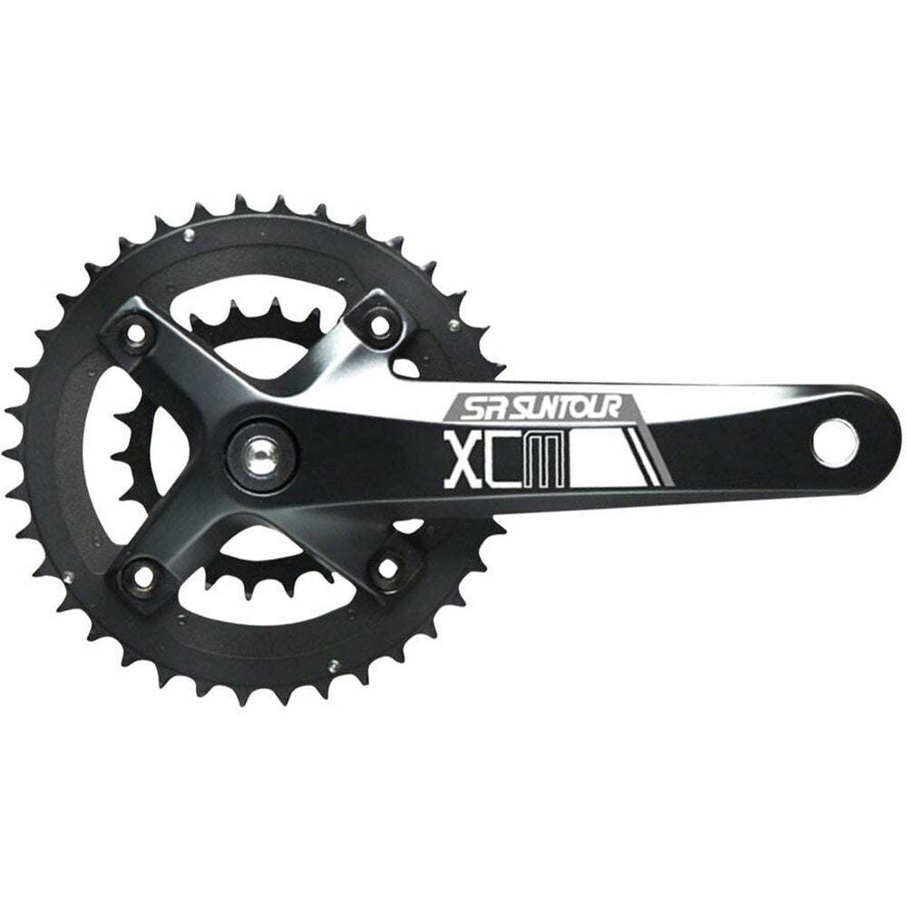 SR Suntour XCM-D Crankset - 175mm, 10-Speed, 36/22t, 104/64 BCD, Shimano Octalink V2 Spindle Interface, Black