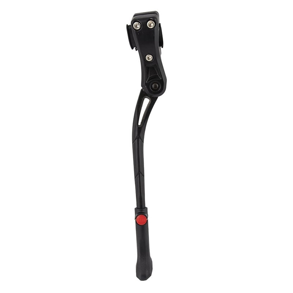 Sunlite adjustable 24-29 inch stay mount bicycle kickstand in black with red accent
