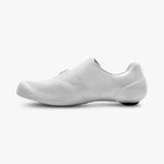White Shimano SH-RC903 S-Phyre cycling shoe with perforated upper and aerodynamic design