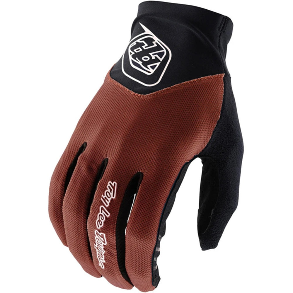 Troy Lee Designs ACE 2.0 full-finger glove in tangelo orange and black colorway