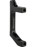 TRP FF2-F160 front flat mount to post mount disc brake caliper adapter in black