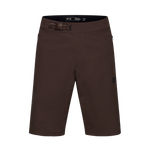 Fox Racing Men's Ranger Lined Shorts in Dark Shadow brown color with belt and Fox logo