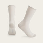 Velocio Ultralight cycling socks in misty rose color against clean white background