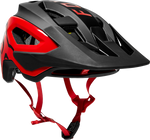 Fox Racing Speedframe Pro mountain bike helmet in black with red trim and straps