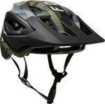 Fox Racing Speedframe Pro mountain bike helmet in olive green camouflage and matte black