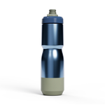 Camelbak Podium Steel insulated bike water bottle in blue and sage colorway