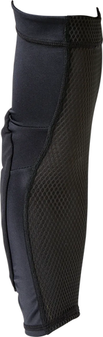 Fox Racing Enduro D3O elbow guard in black with mesh panels and adjustable straps