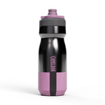 CamelBak Podium Steel bike water bottle in black and pink colorway