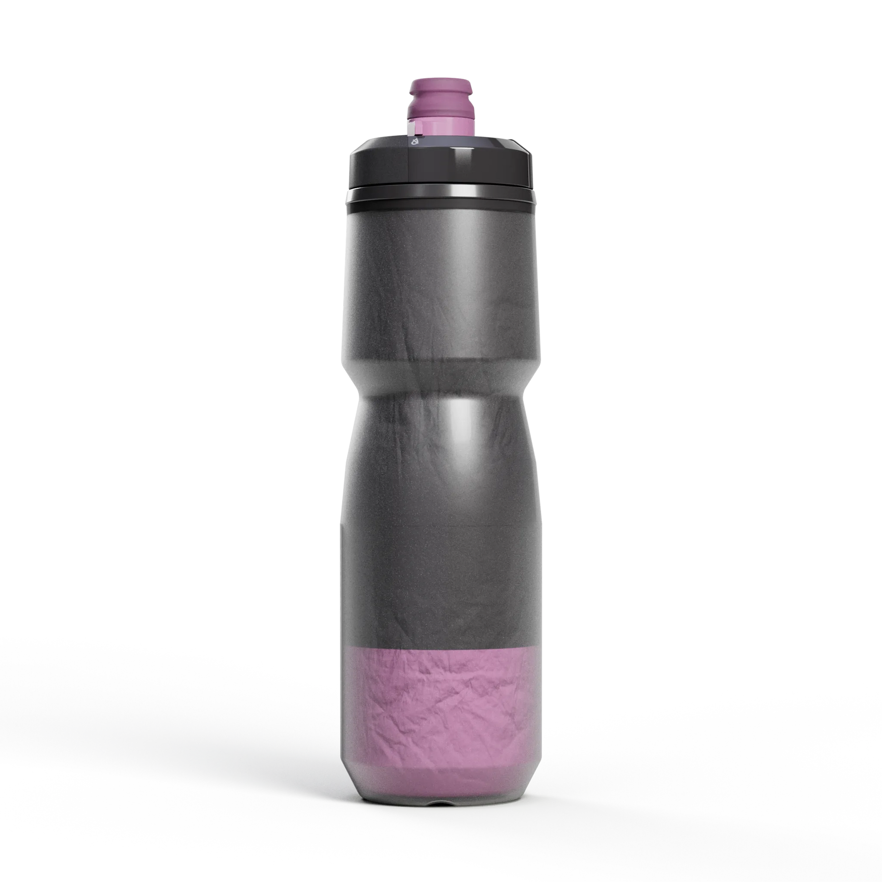 CamelBak Podium Chill 24oz water bottle in smoke gray with purple accents