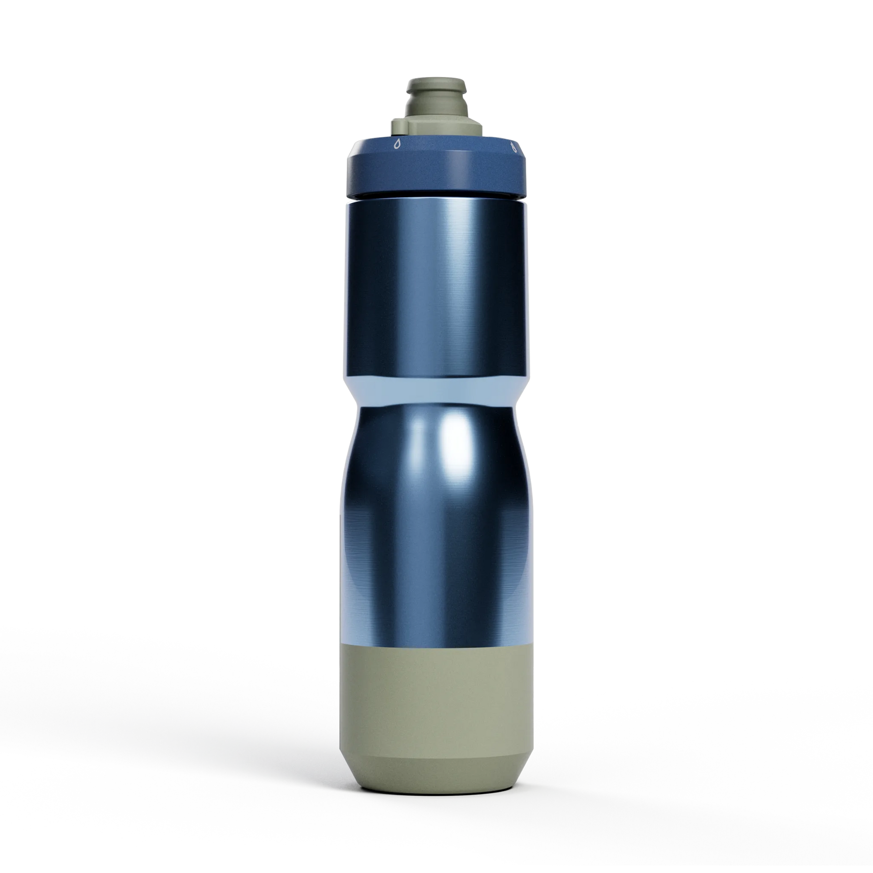CamelBak Podium Steel insulated bike water bottle in Pacific blue colorway