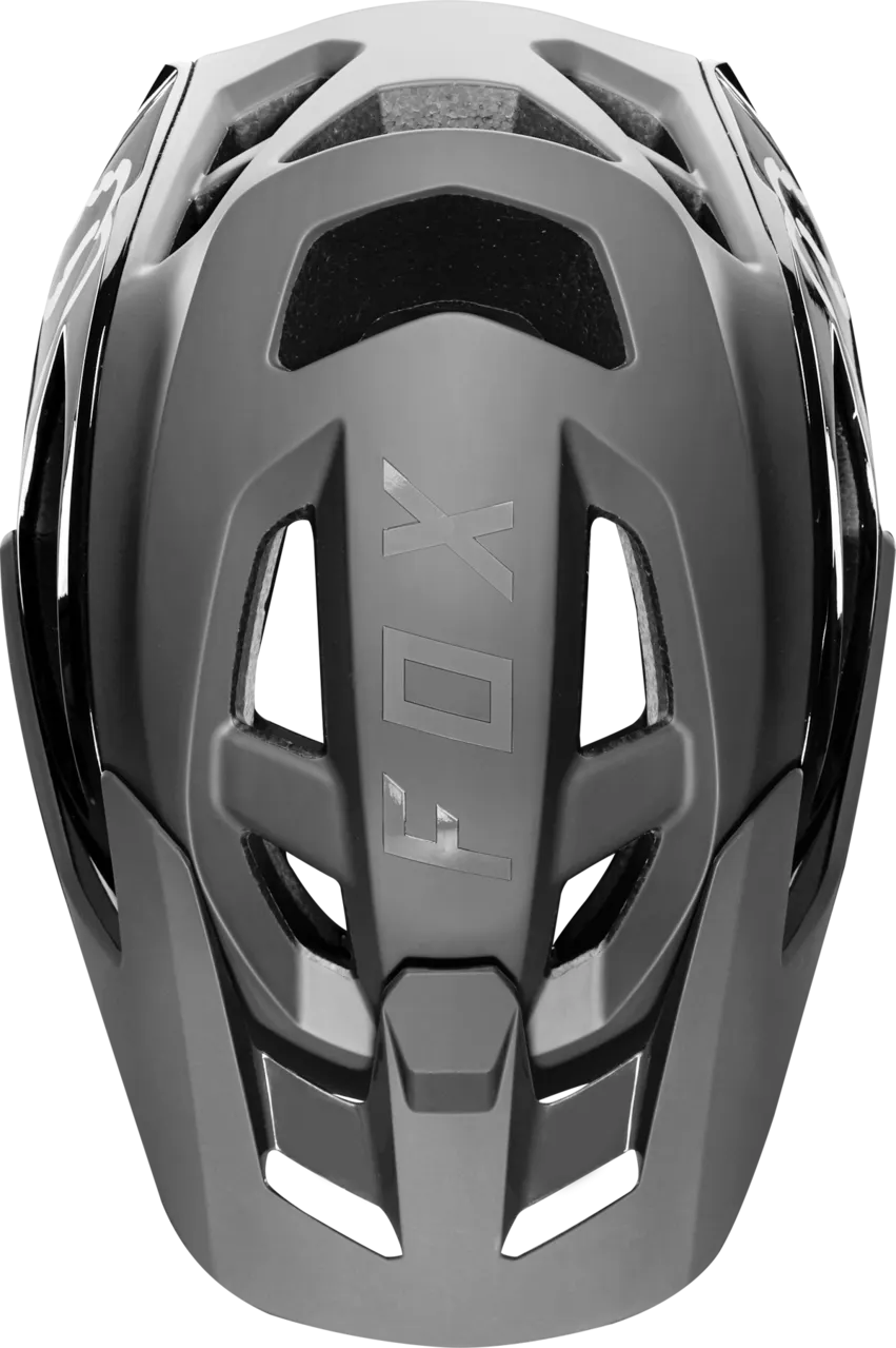 Fox Speedframe Pro mountain bike helmet in dark gray with ventilation ports