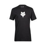 Fox Racing Legacy black t-shirt with white fox head logo on chest
