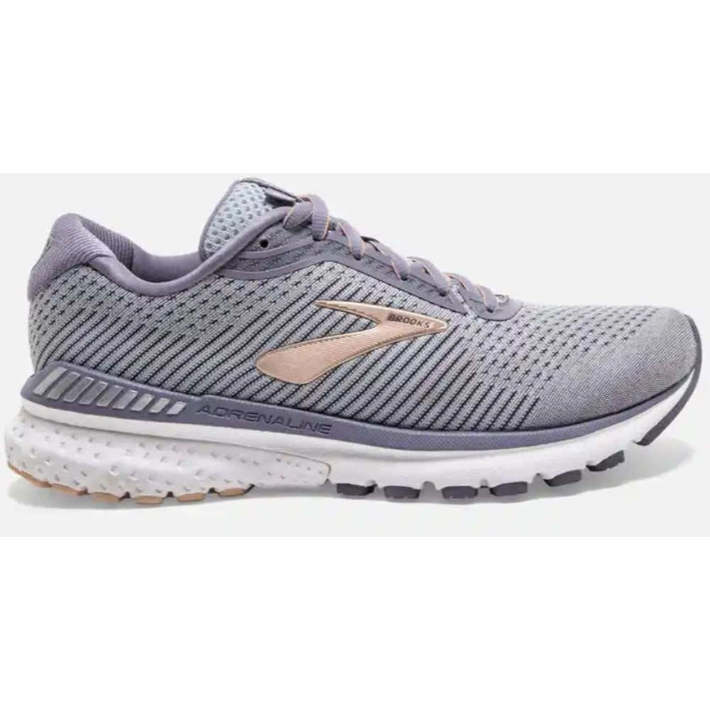 Brooks Adrenaline GTS 20 Grey/Pale Peach/White 6 B